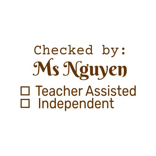 Checked By Teacher Stamp #2 Thumbnail