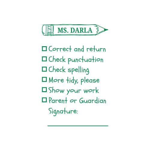 Teacher - Checkbox Stamp #2 Thumbnail