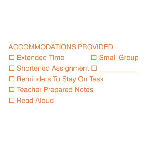 Accomodations Provided - Teacher Stamp Thumbnail