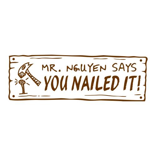 You Nailed It - Teacher Stamp #35 Thumbnail