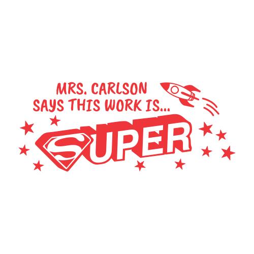 Super - Teacher Stamp #39 Thumbnail
