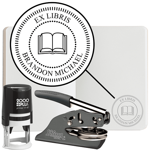 Custom Book Embosser, Personalized Library Stamp/book Lover Gift